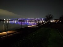 Night view from outside the house