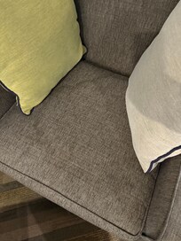 Stained sofa