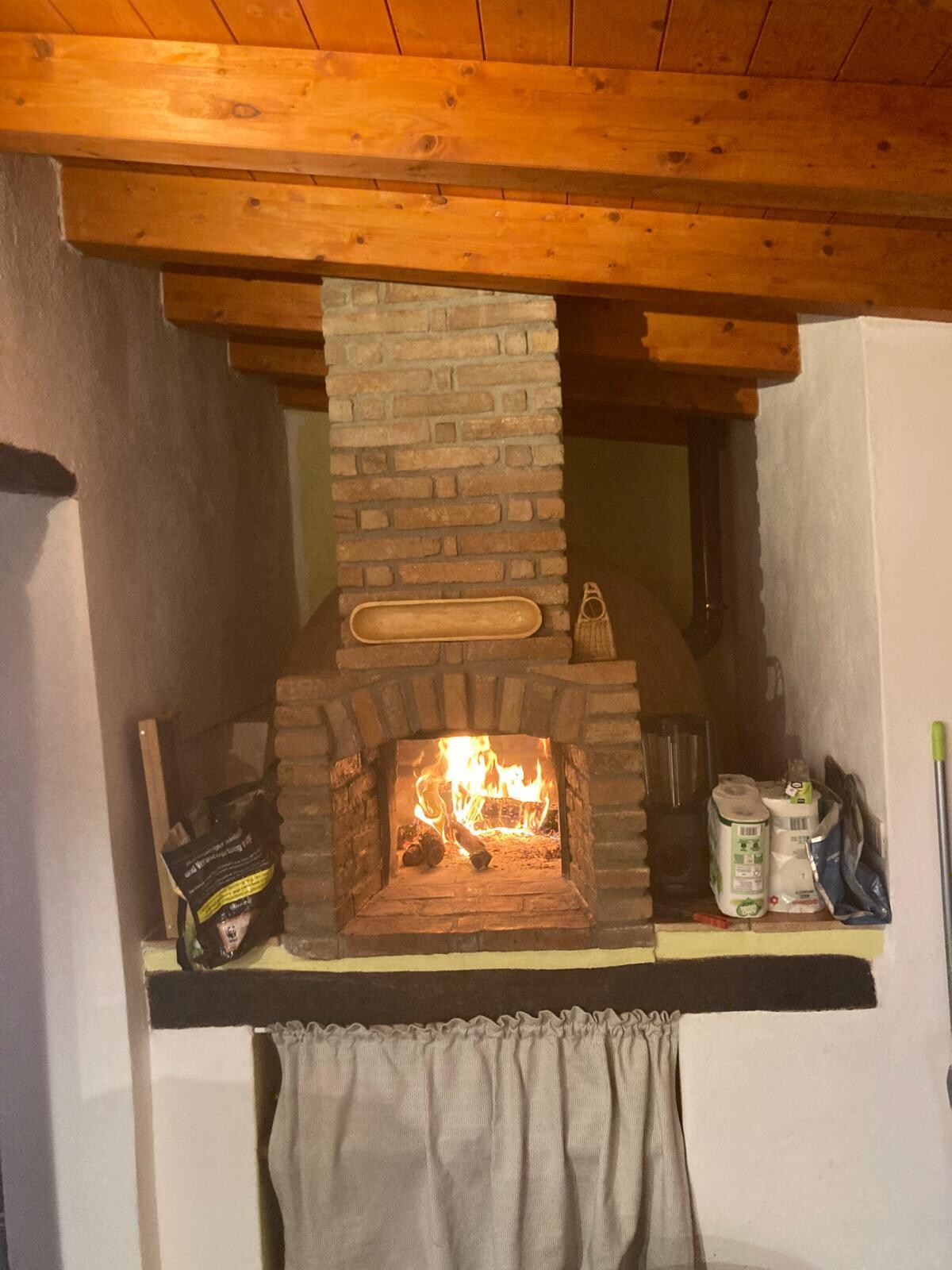 Steinofen im Haus