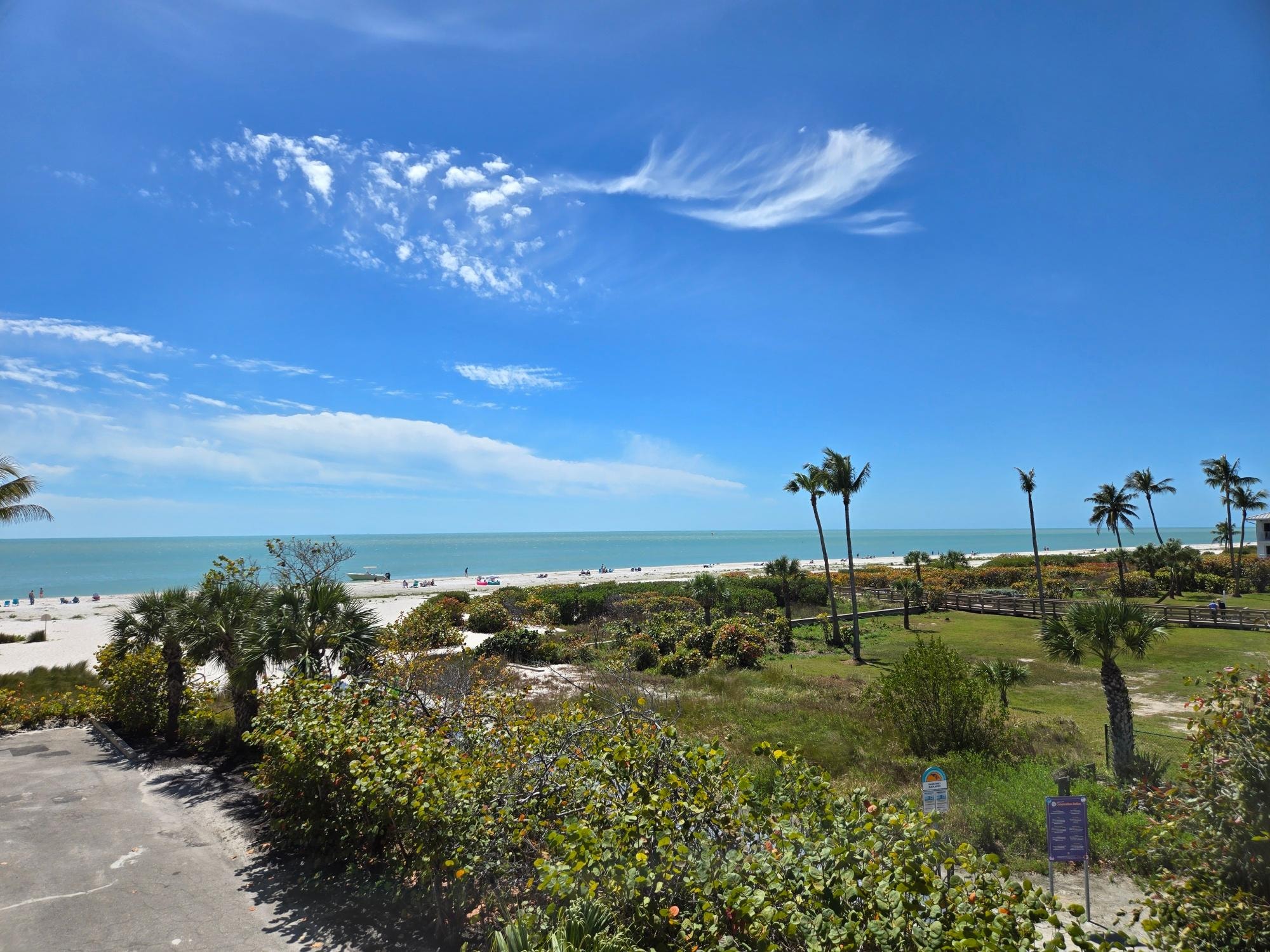 From the front door!