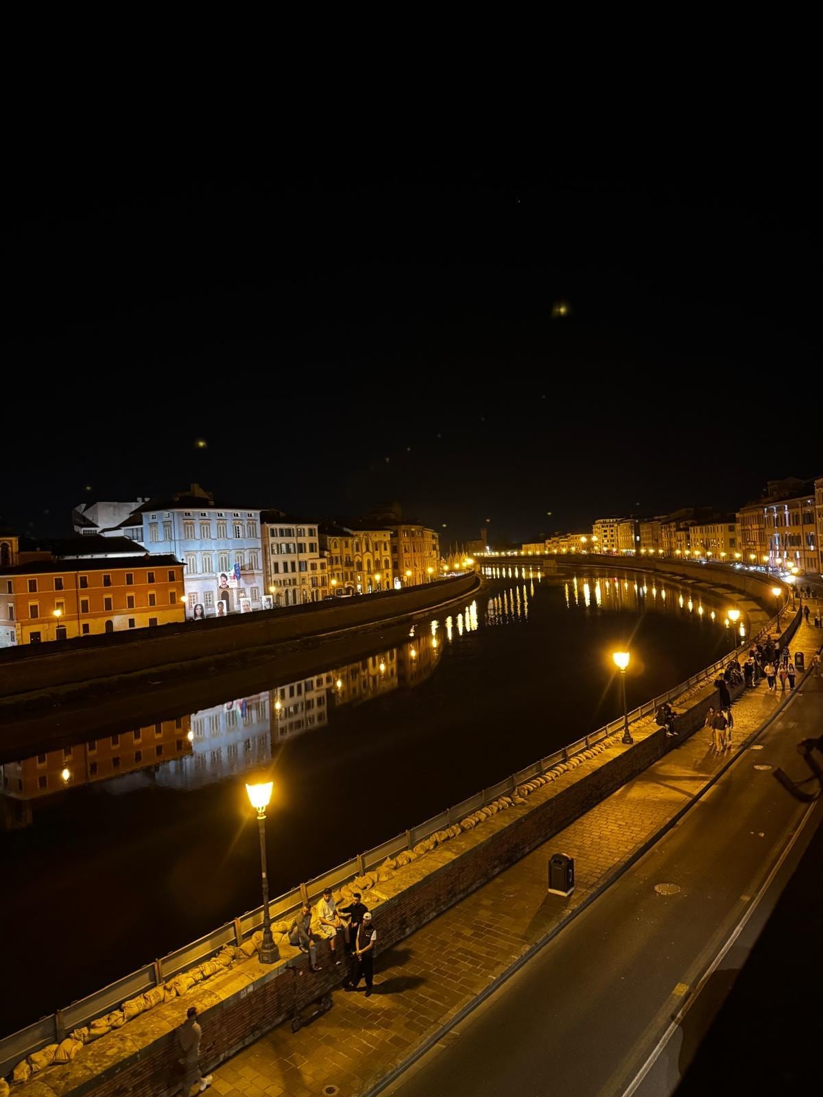 View from our room 206 at night