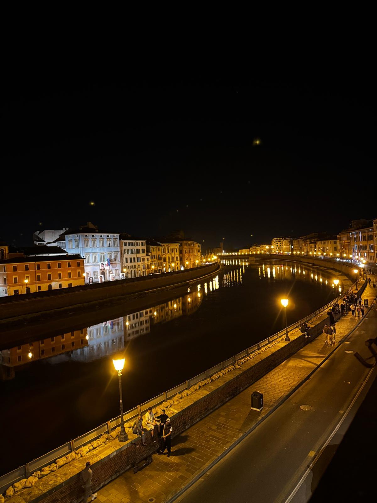 View from our room 206 at night