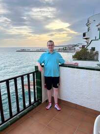 The sunset off the balcony