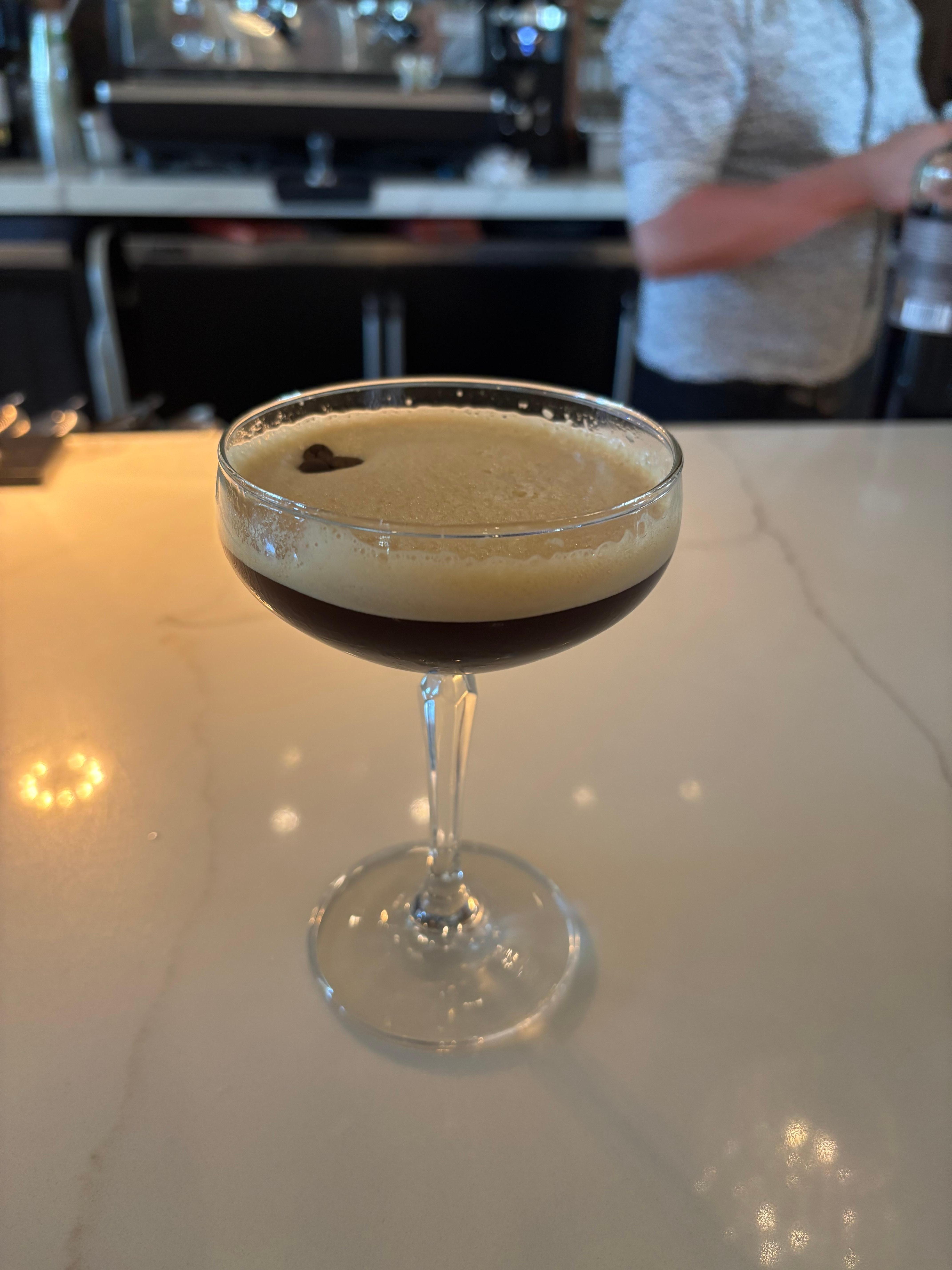 THE BEST espresso martini at the Verbena (get it with tequila!)