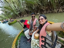 Coconut tree banana boat ride