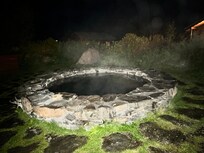 Hot tub at night