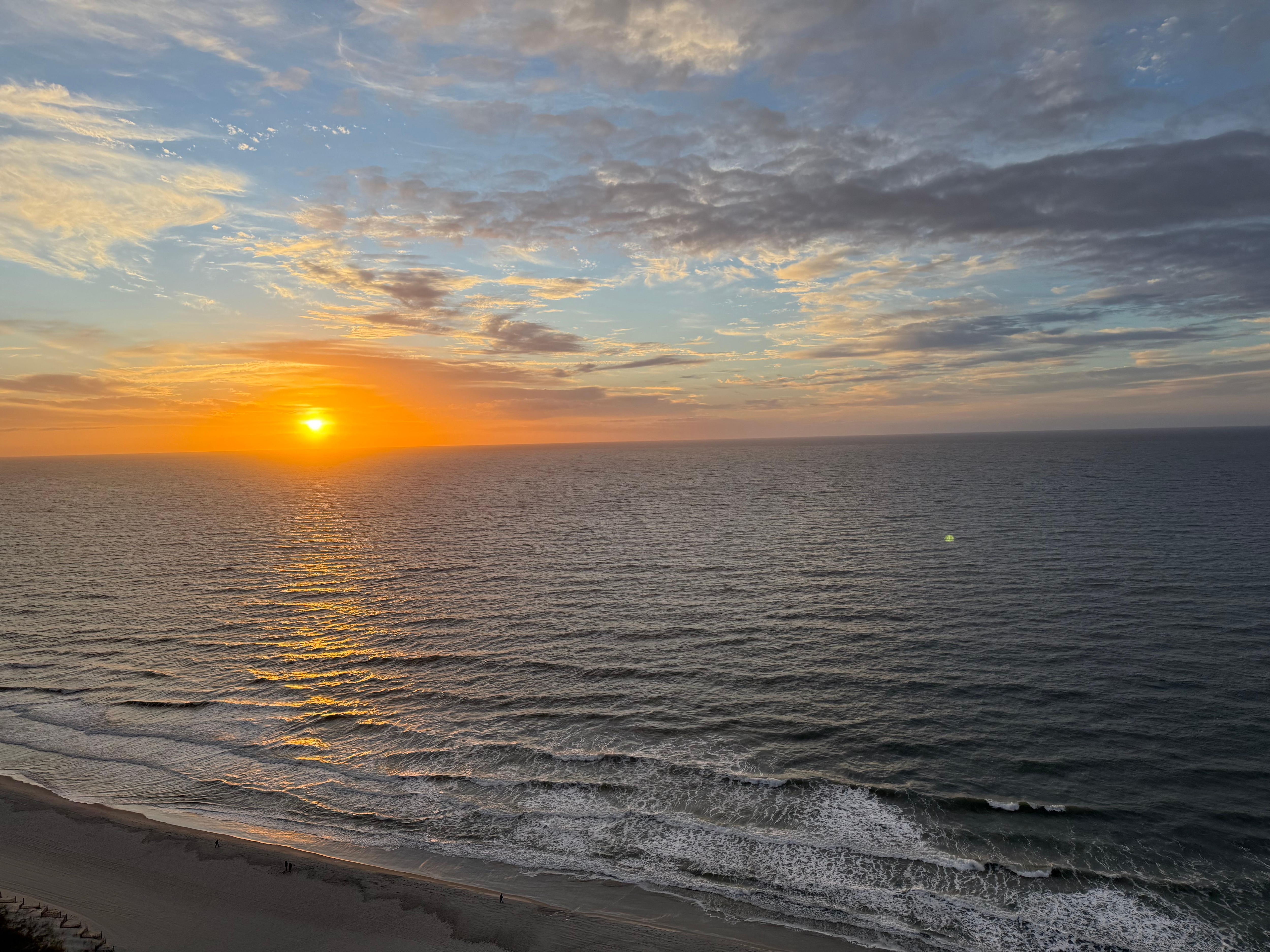 The gorgeous sunset.