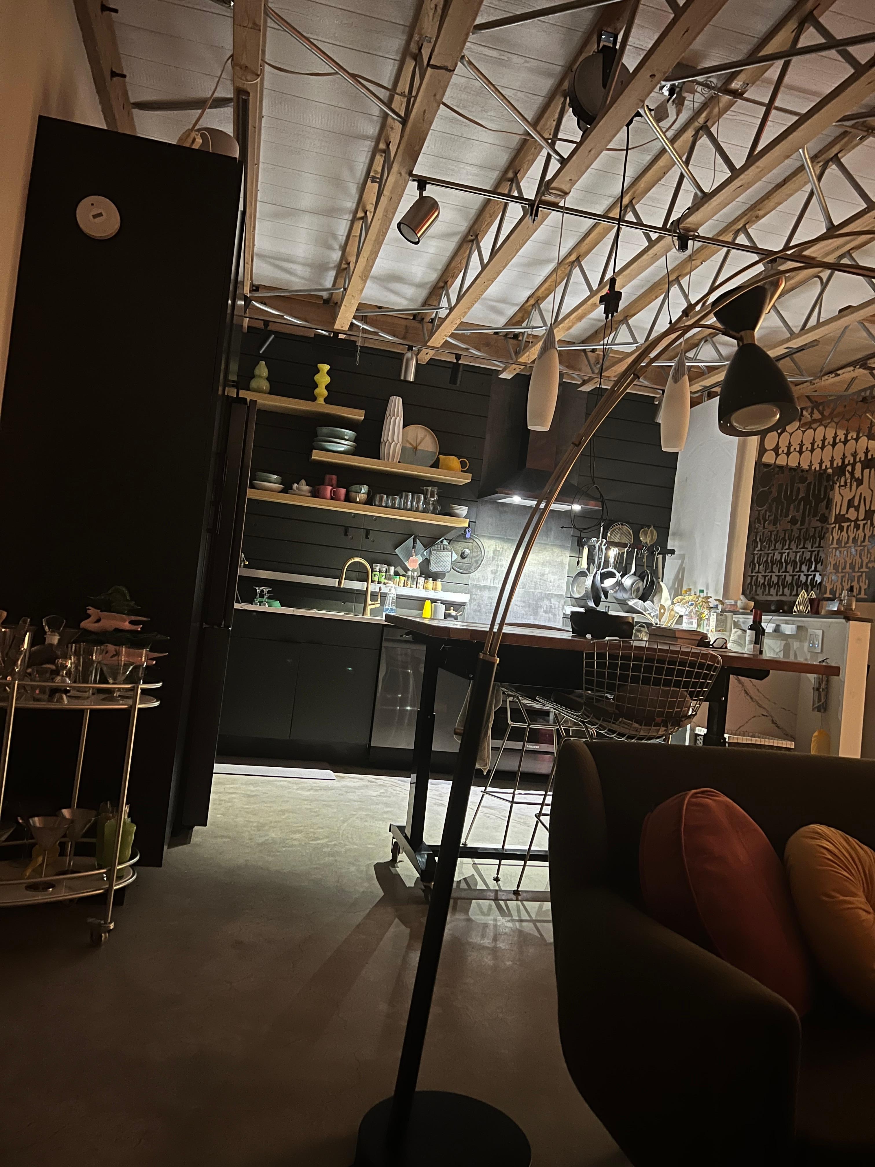 Super equipped kitchen, my wife wants his fridge freezer.