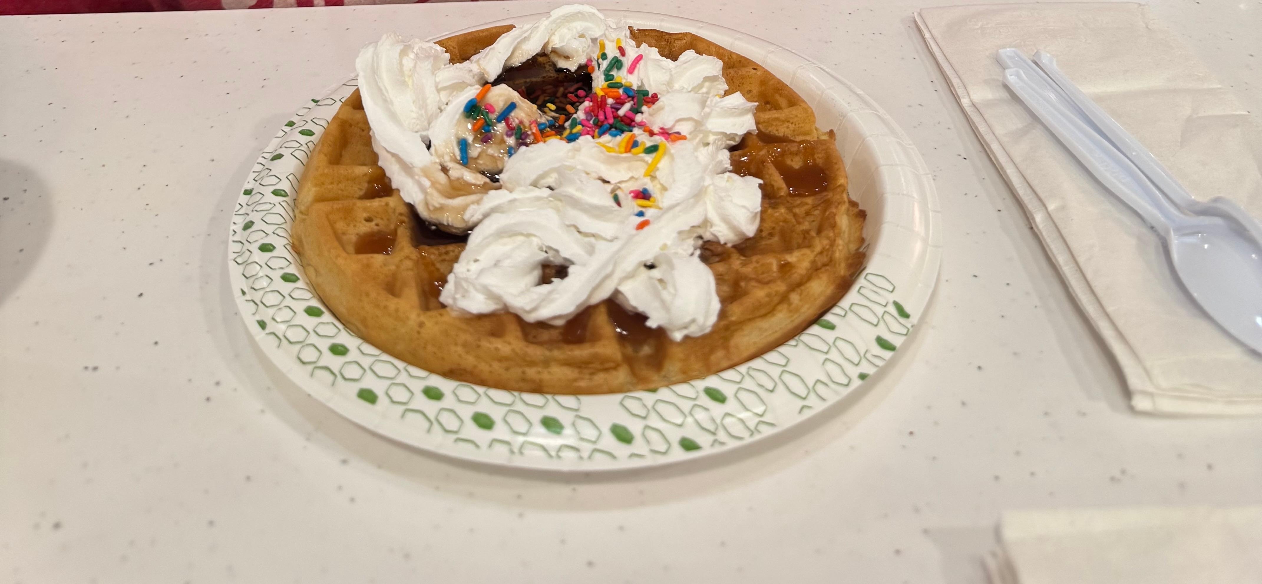 They have a waffle maker 