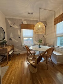 Dining nook in the kitchen