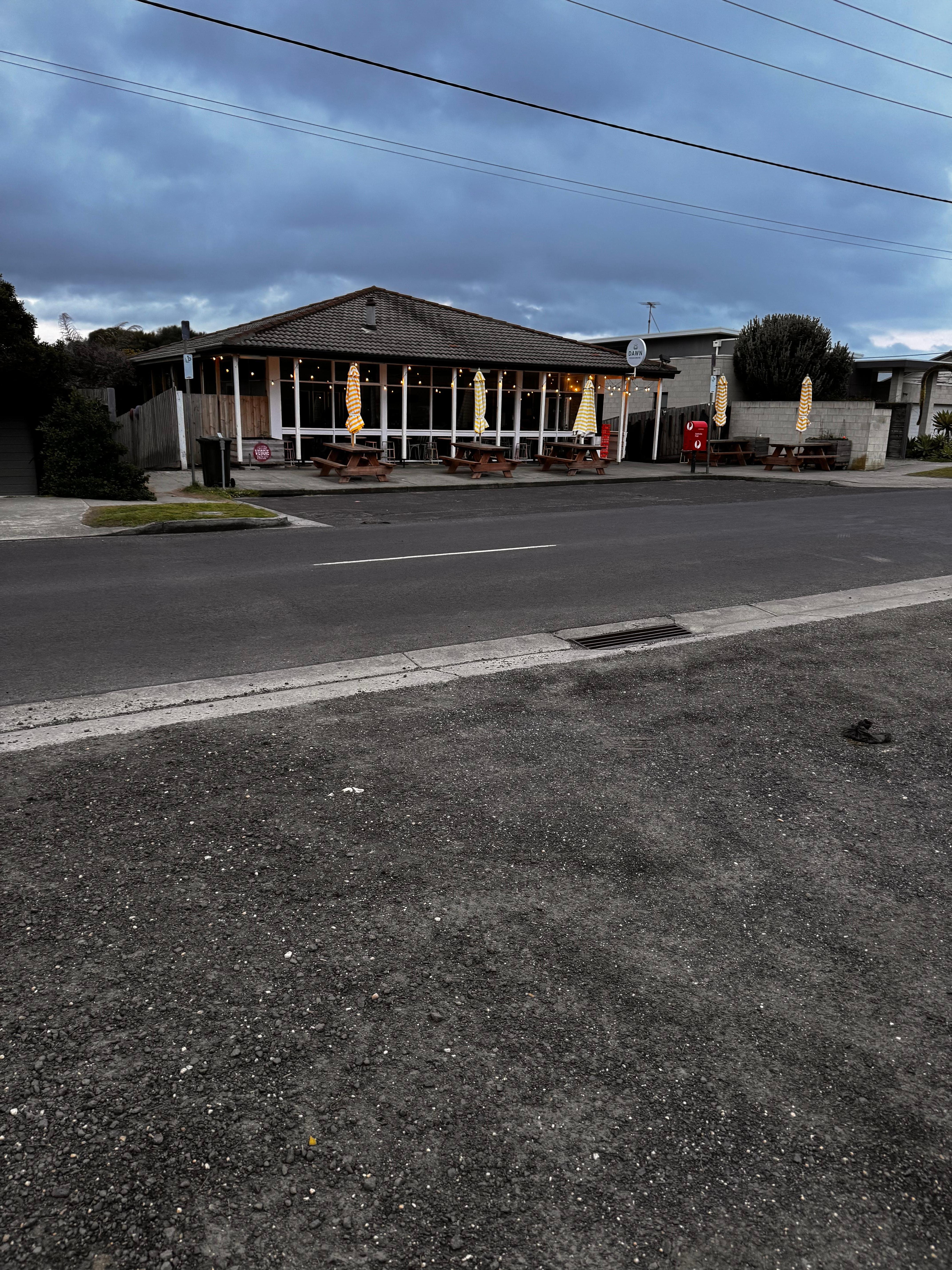 The cafe short walk away from the accommodation