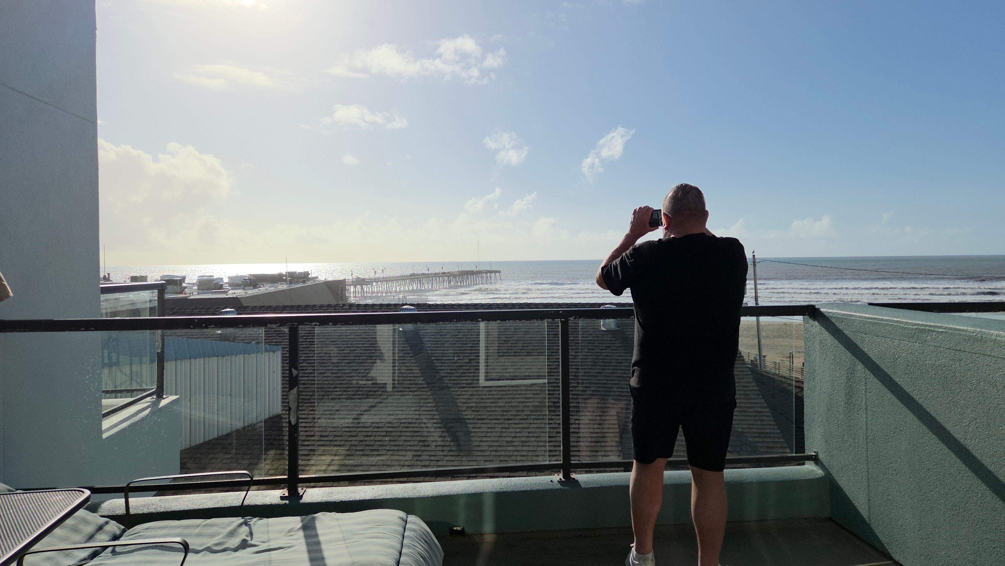 The views from the balcony 