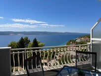 Blick vom Balkon auf die Adria