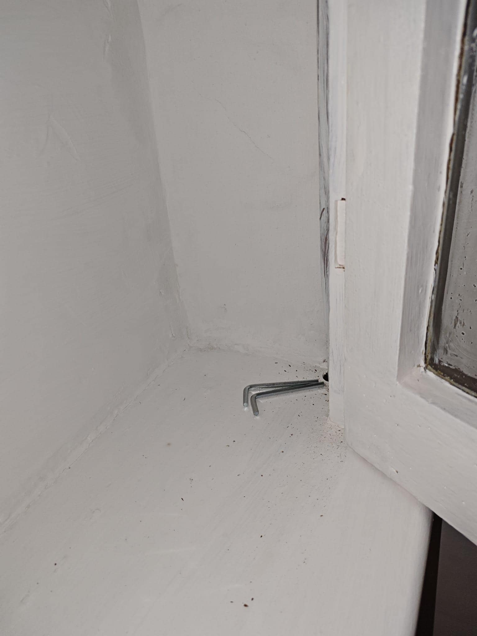 Allen keys left in the living room 