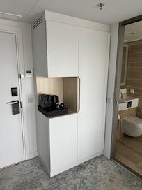 Coffee Station next to room entrance door