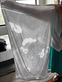 Threadbare towel