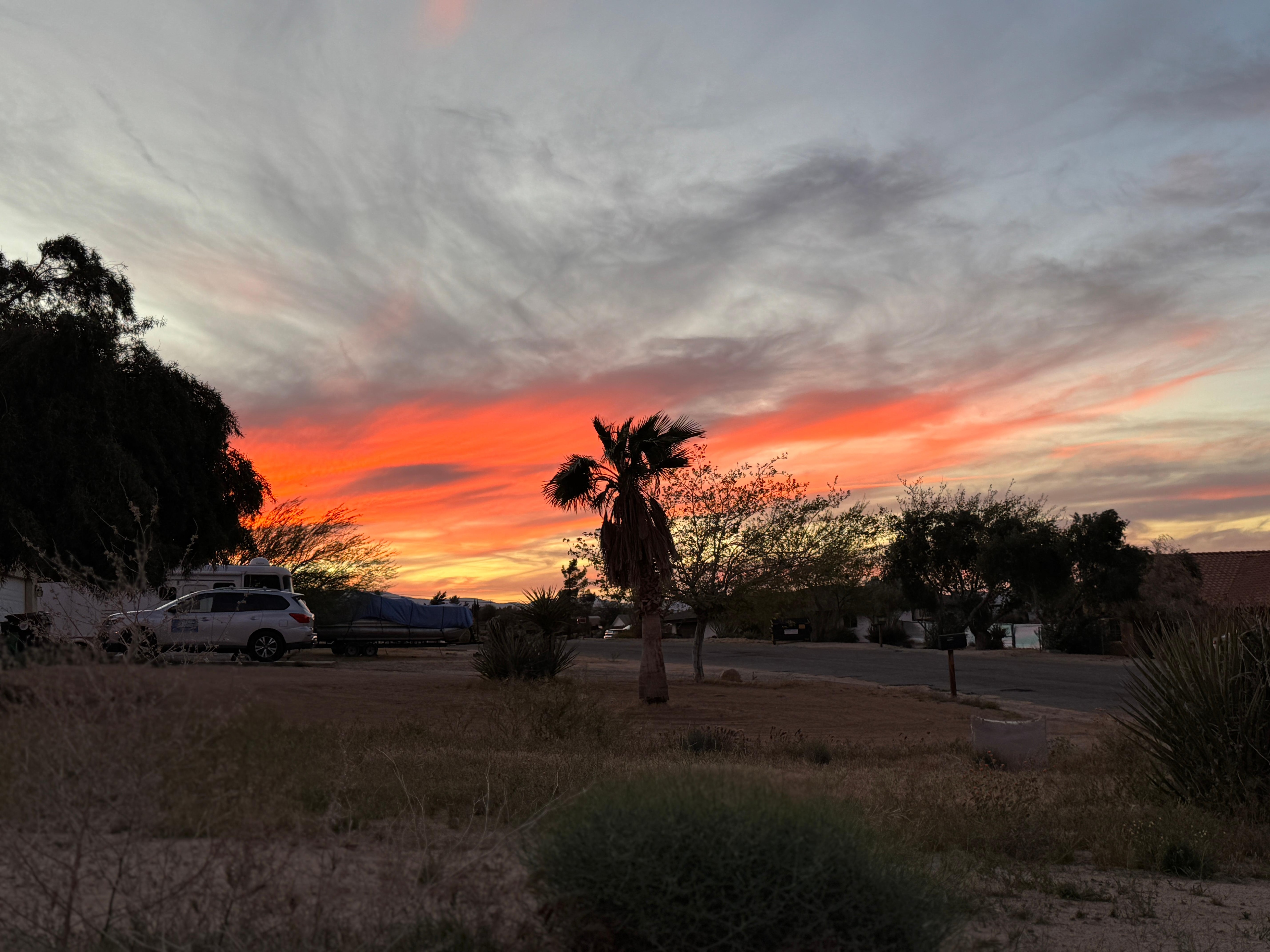 The sunset was gorgeous