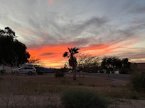 The sunset was gorgeous