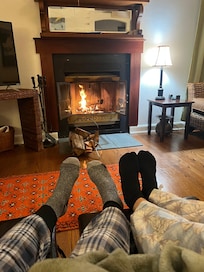 Relaxing after a long day of wine tasting!