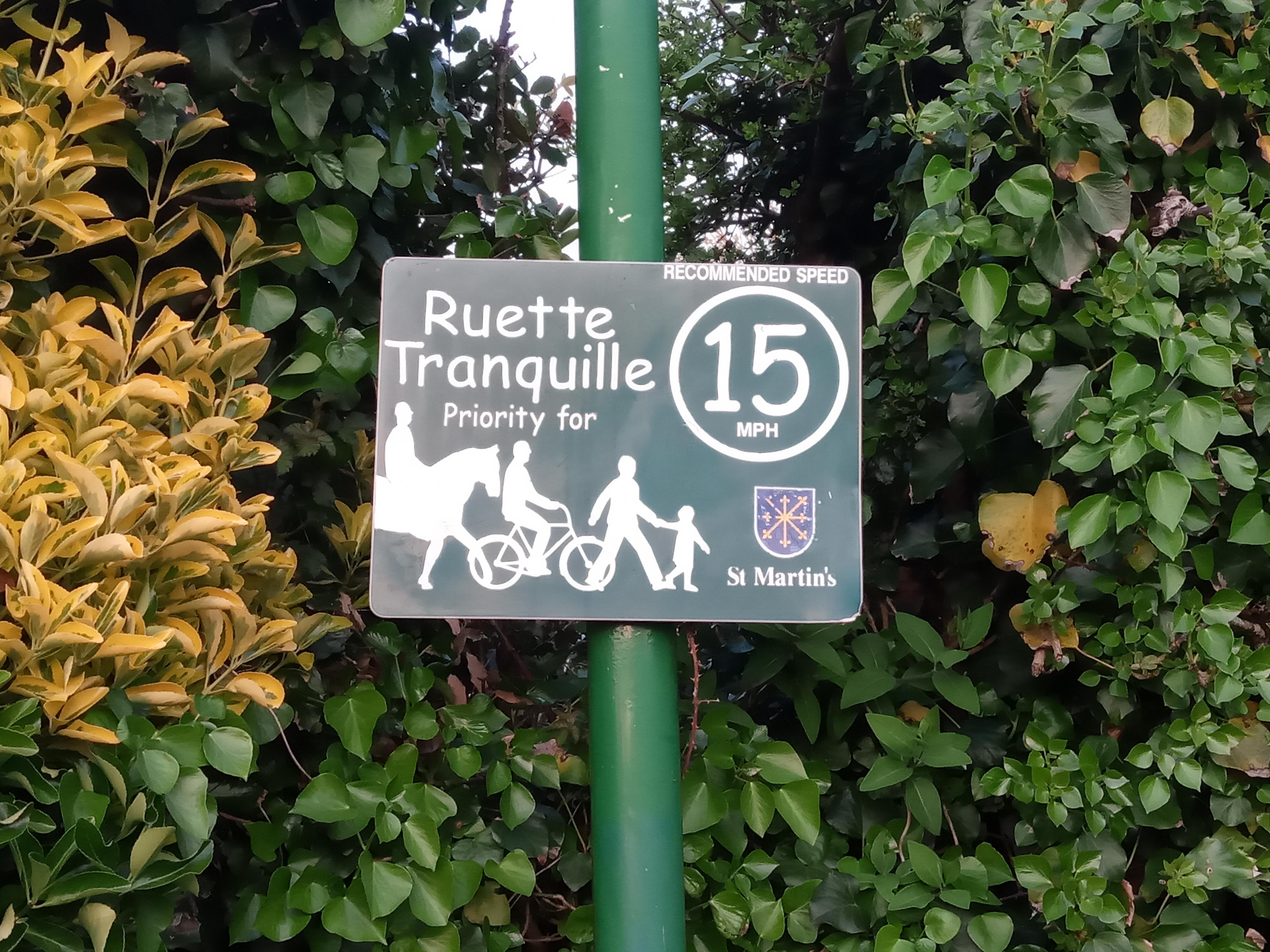 Vehicles drive slowly in Guernsey, so country roads are safe for walking.
