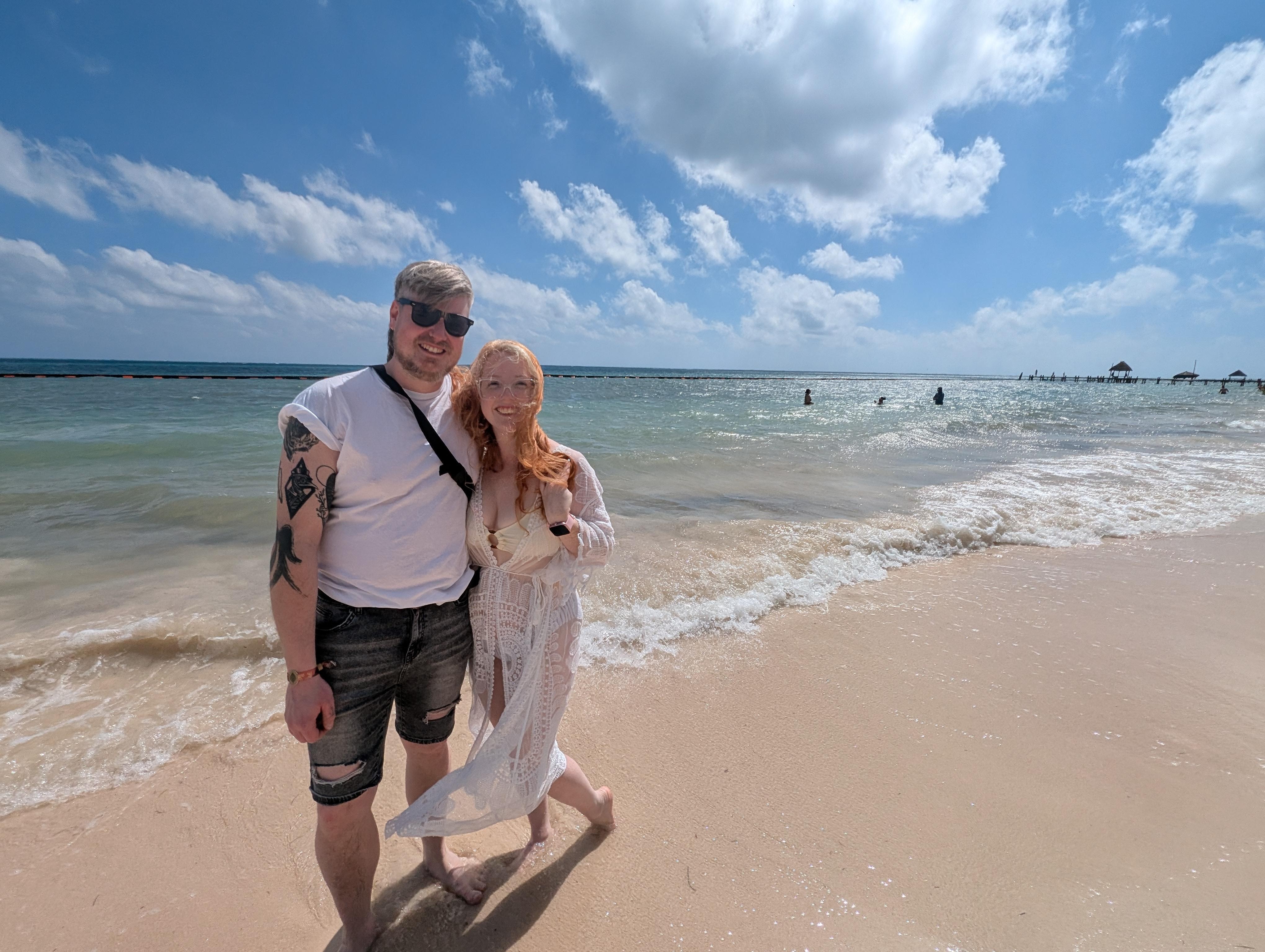 Swimable and warm beach