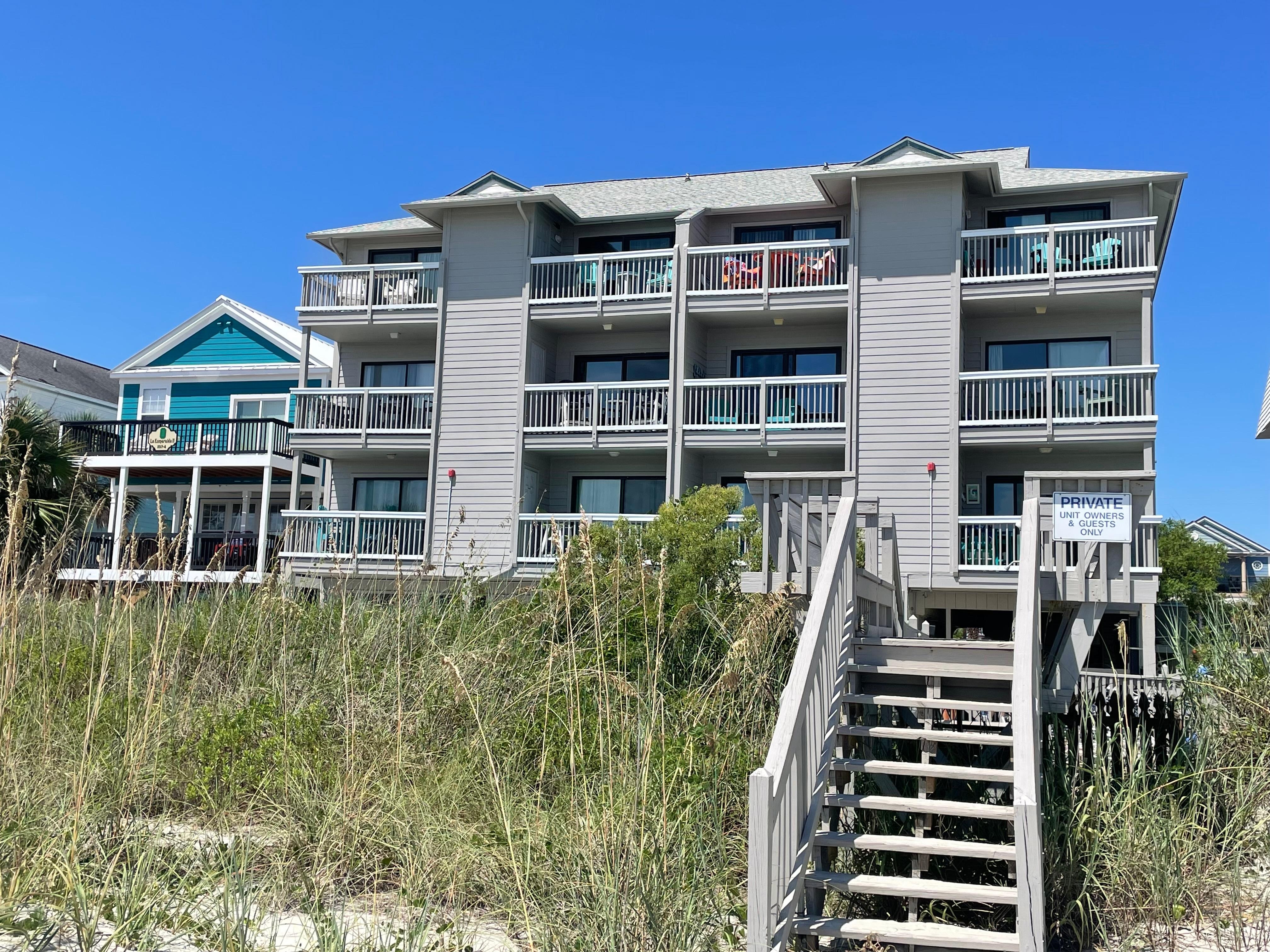 Rear view of complex