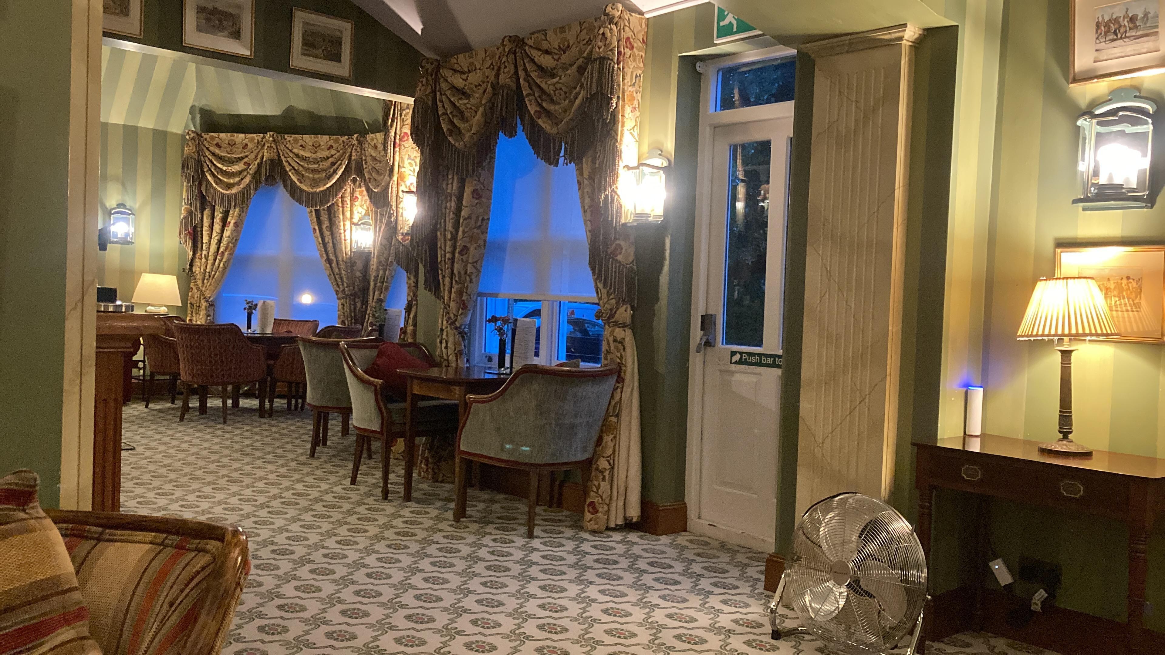 The bar area