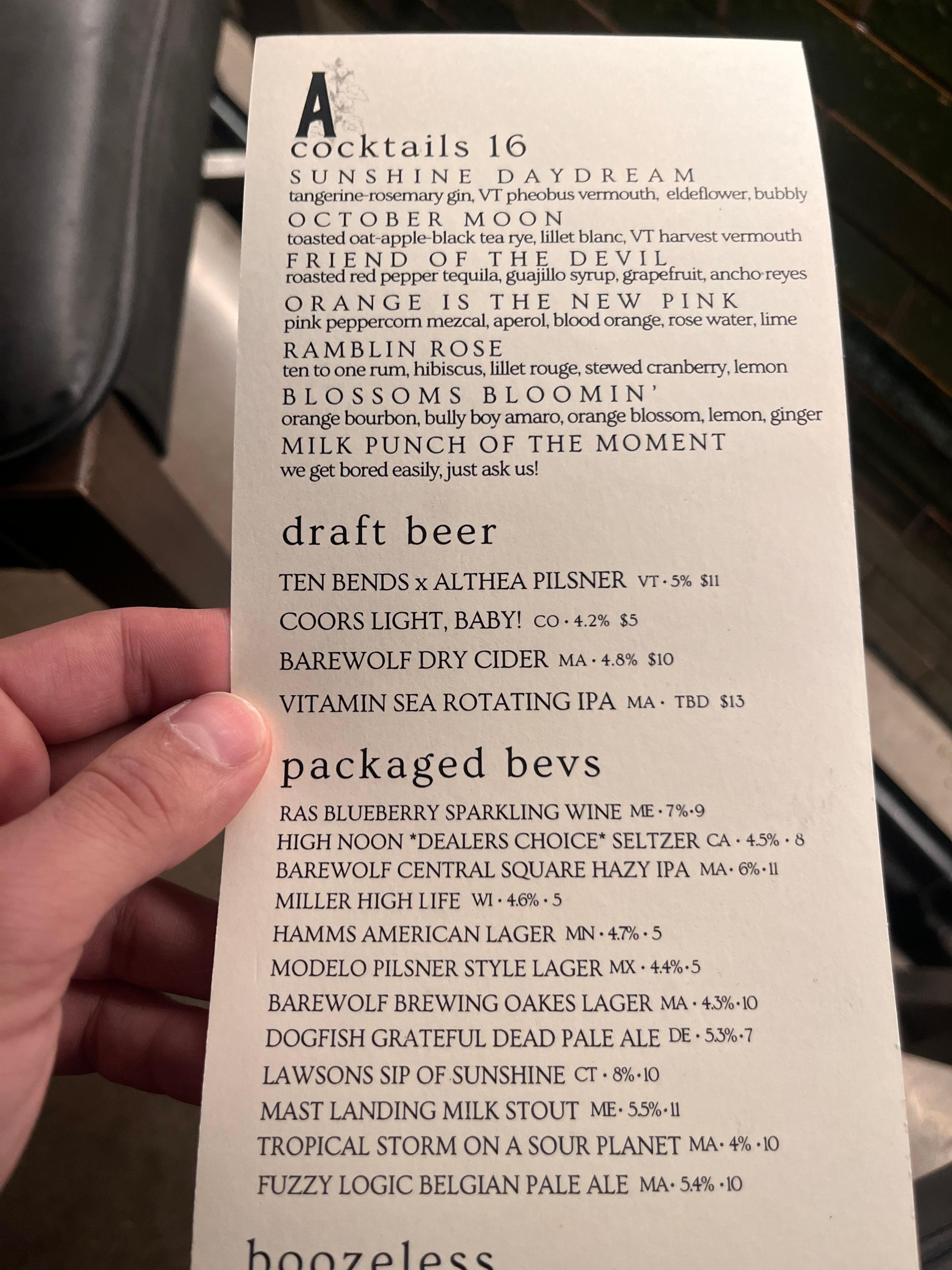 Cocktails were amazing. 