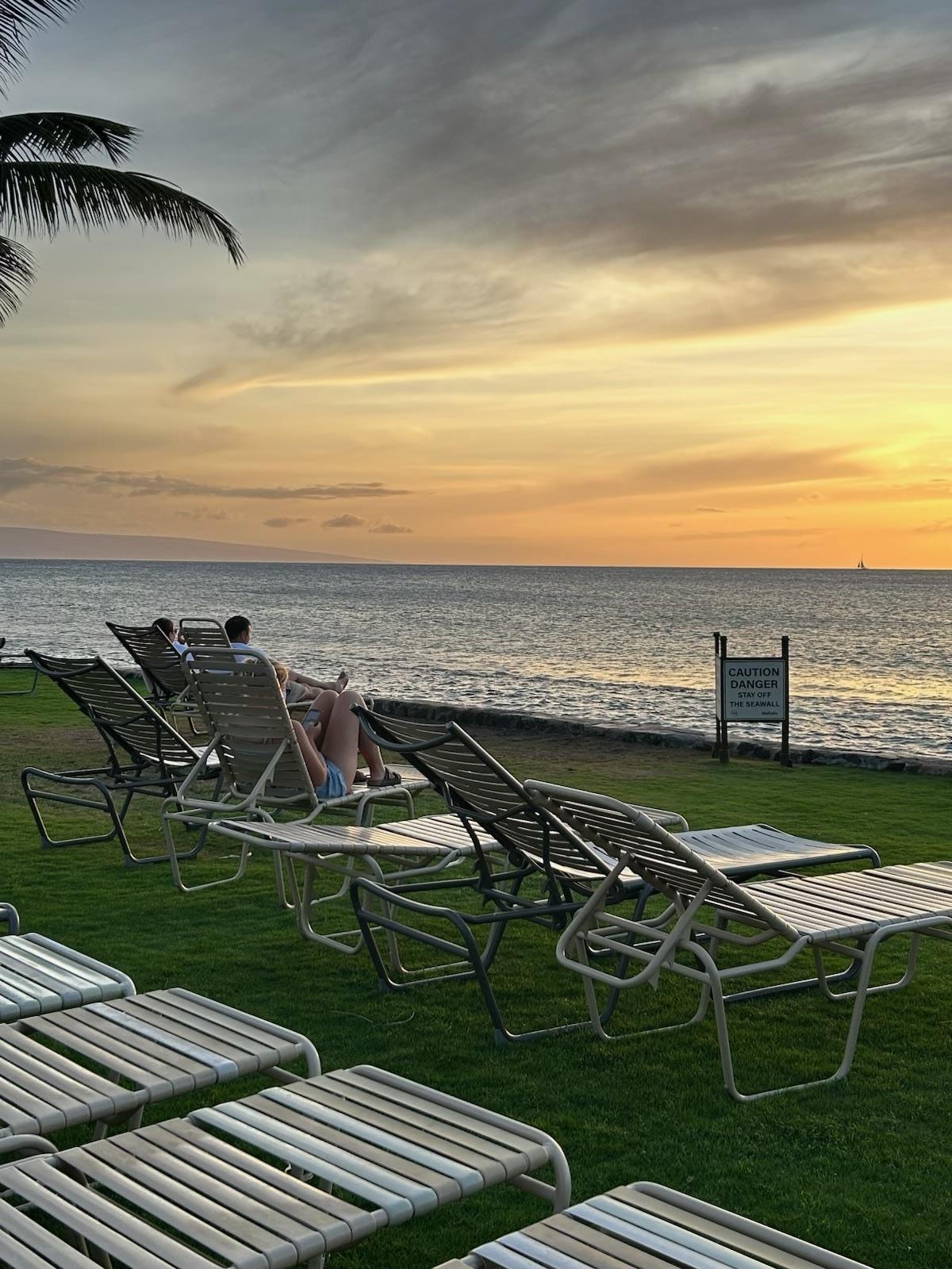 Sunset from the sea wall