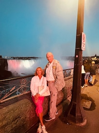 Nighttime at the falls