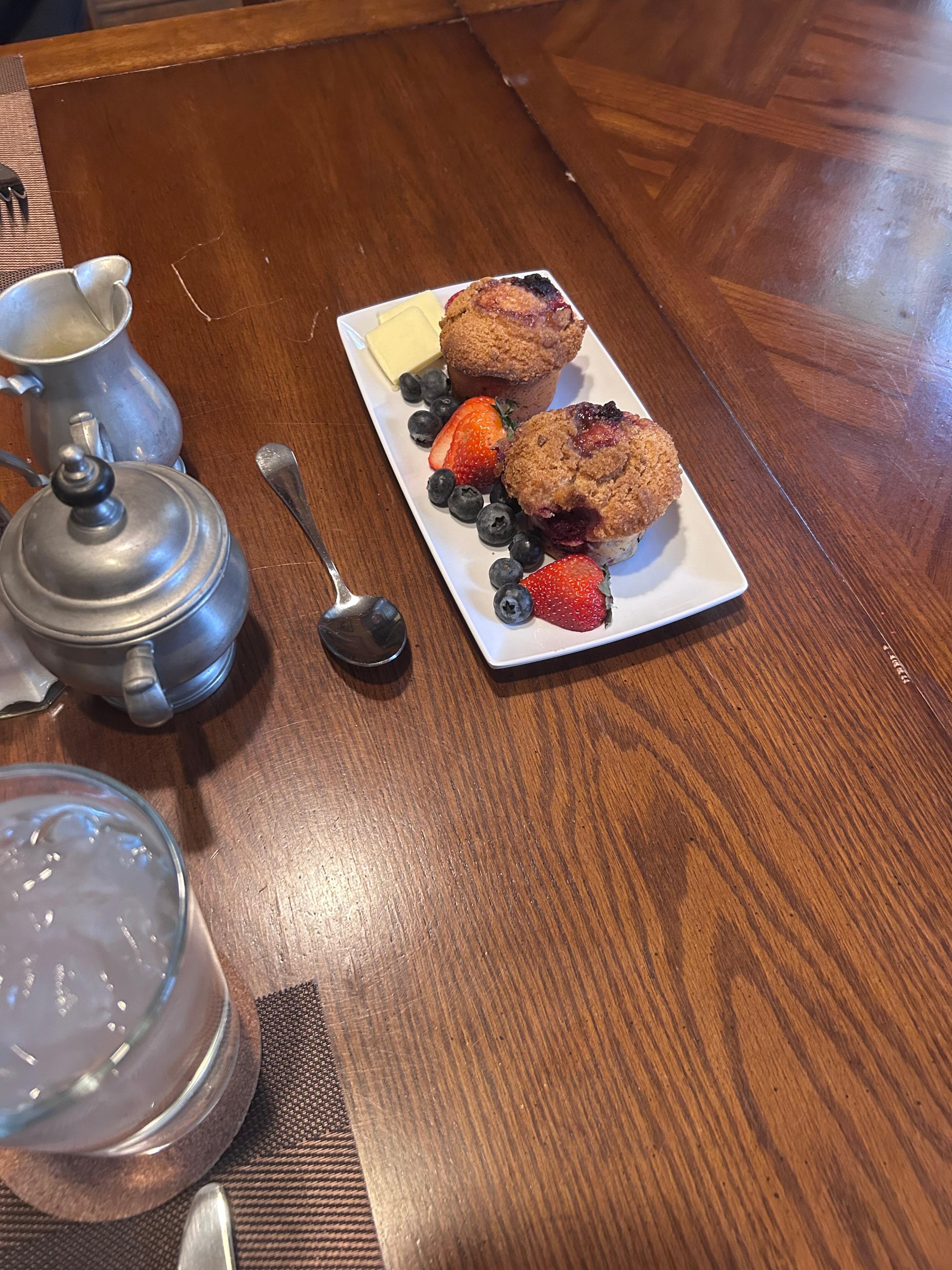 Freshly made homemade muffins! 