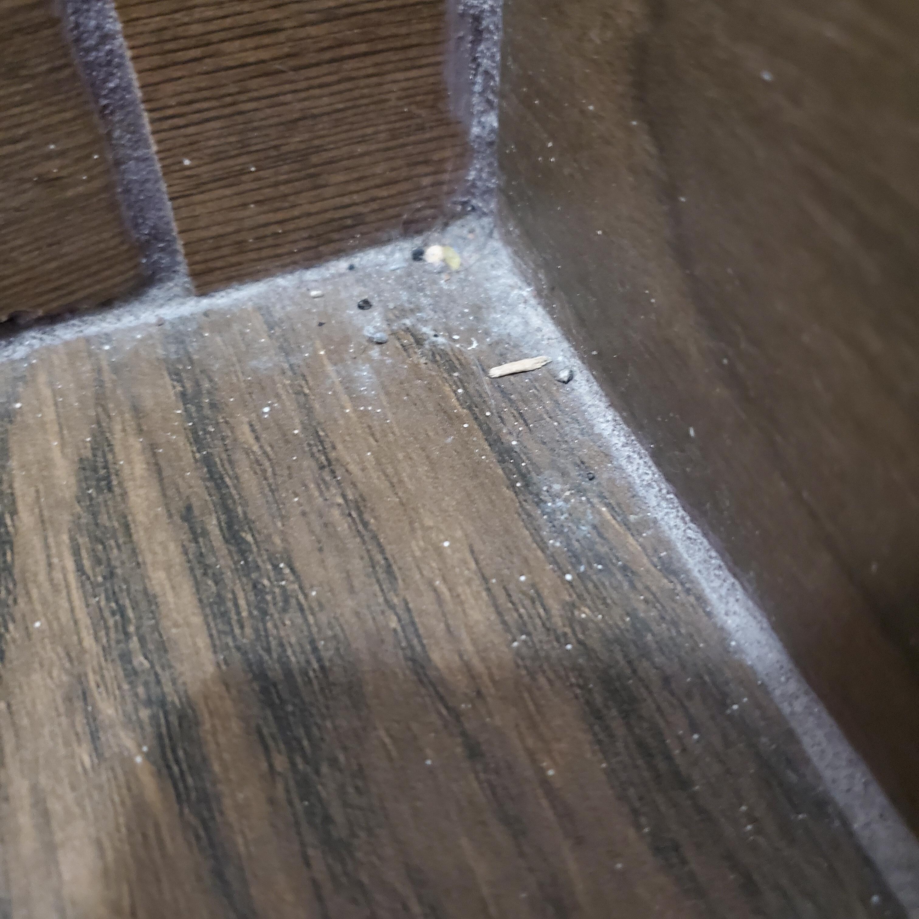 the floors were not well cleaned and the room was very dusty