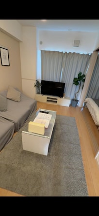 這是客廳,有小的L型沙發