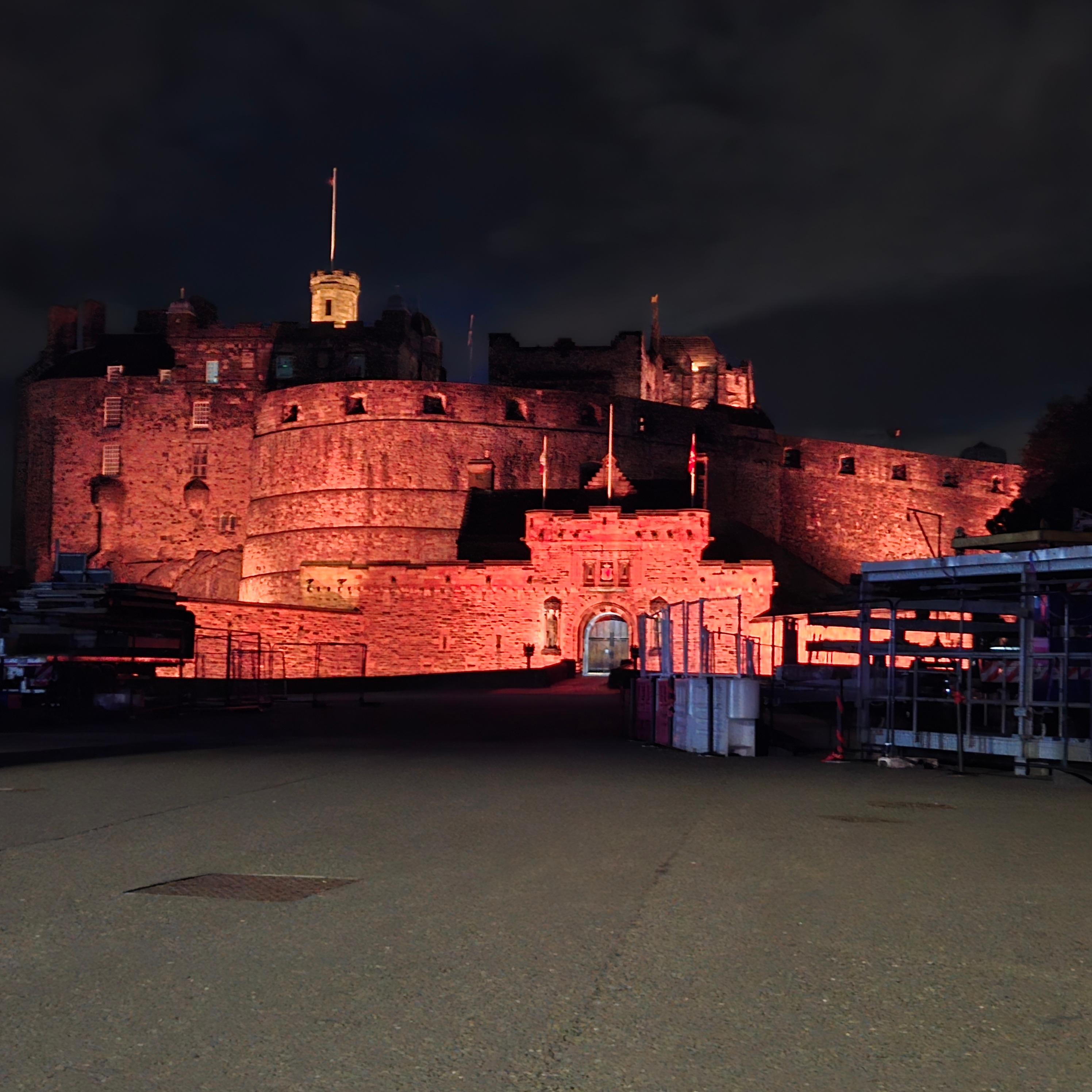 Edinburgh Castle at night
