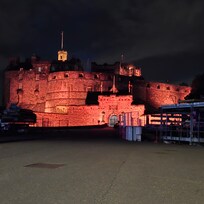 Edinburgh Castle at night