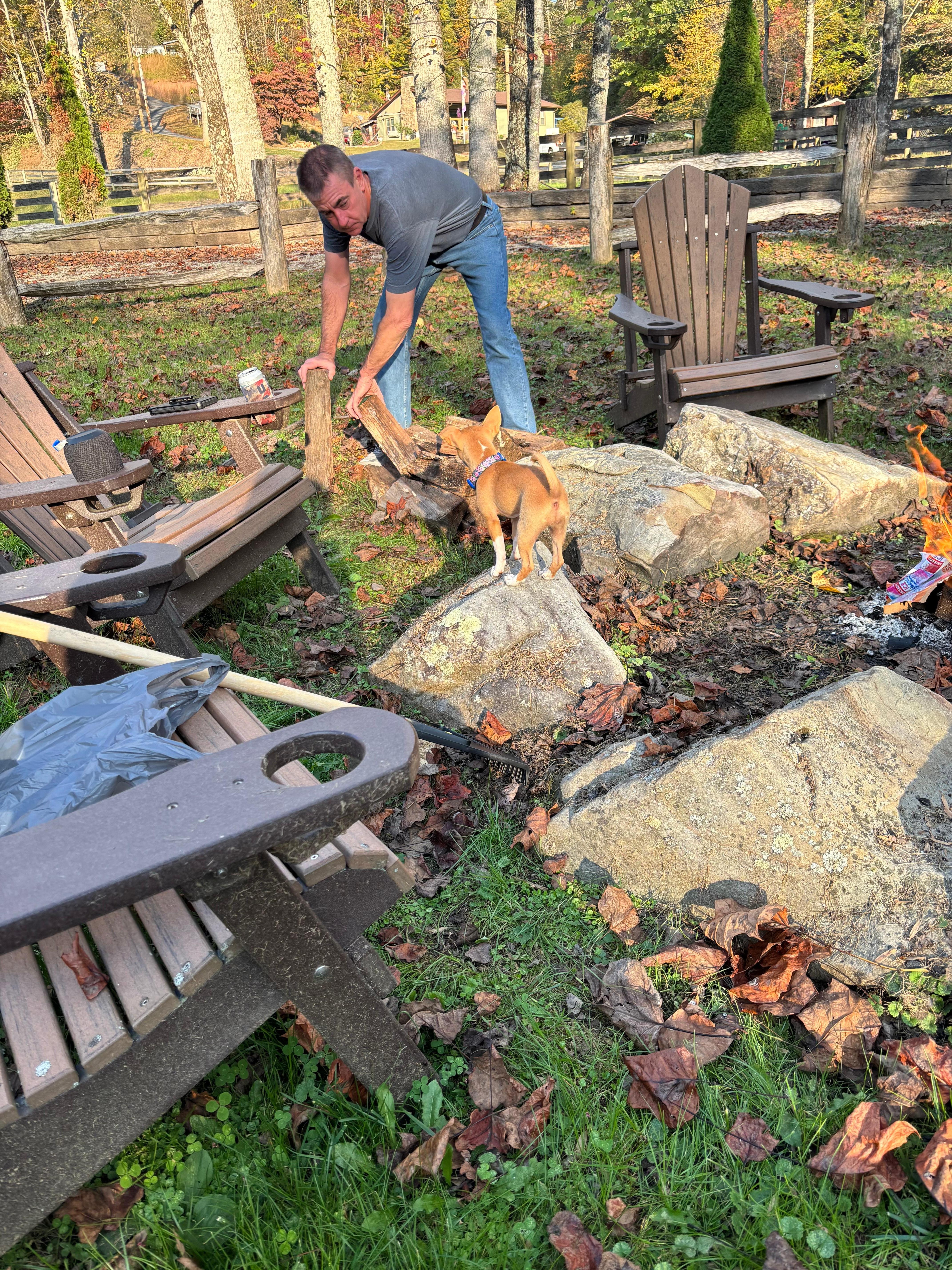 My husband and our sweet Daisy Mae! She had a blast. 