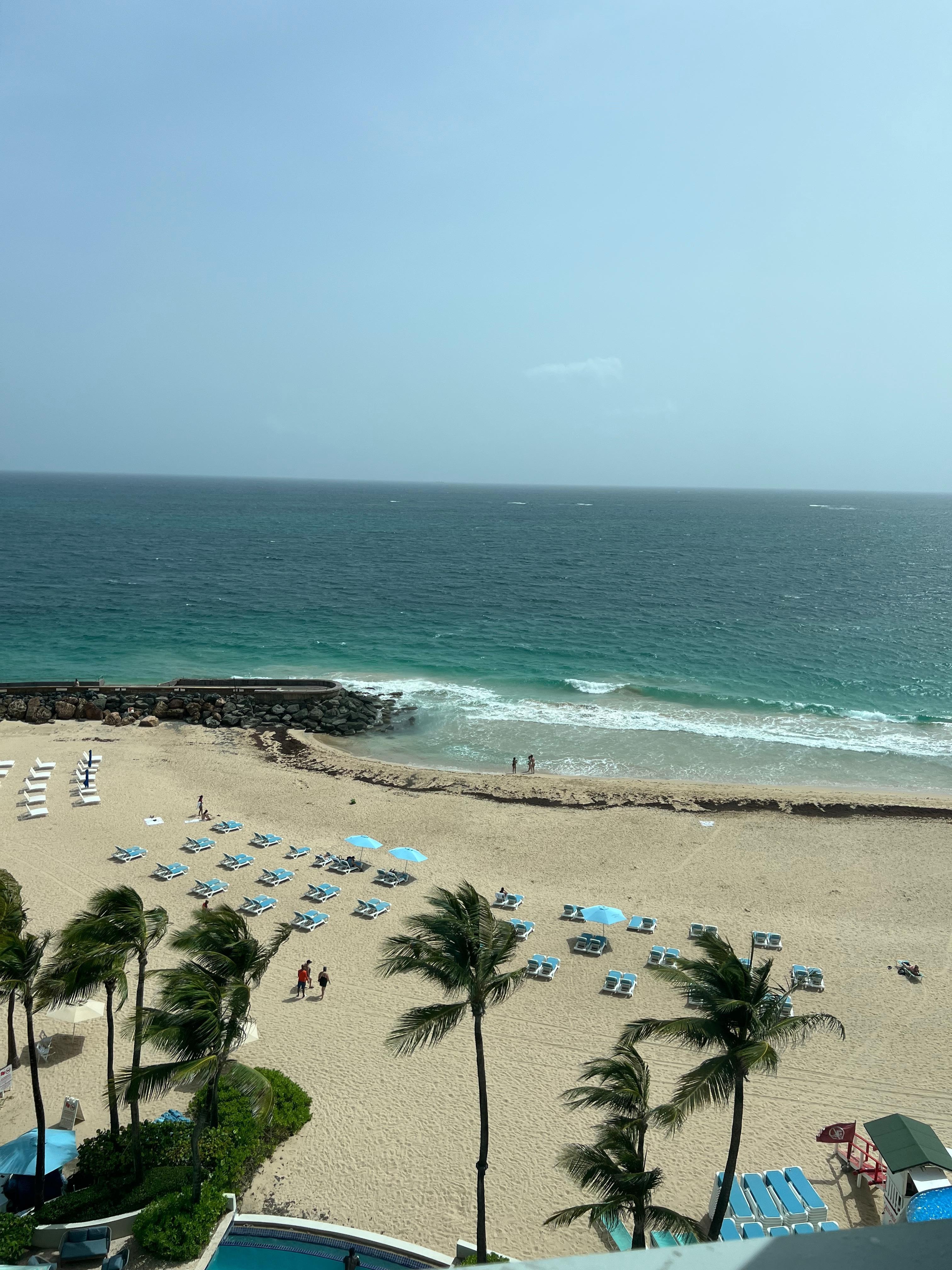 View from our small balcony