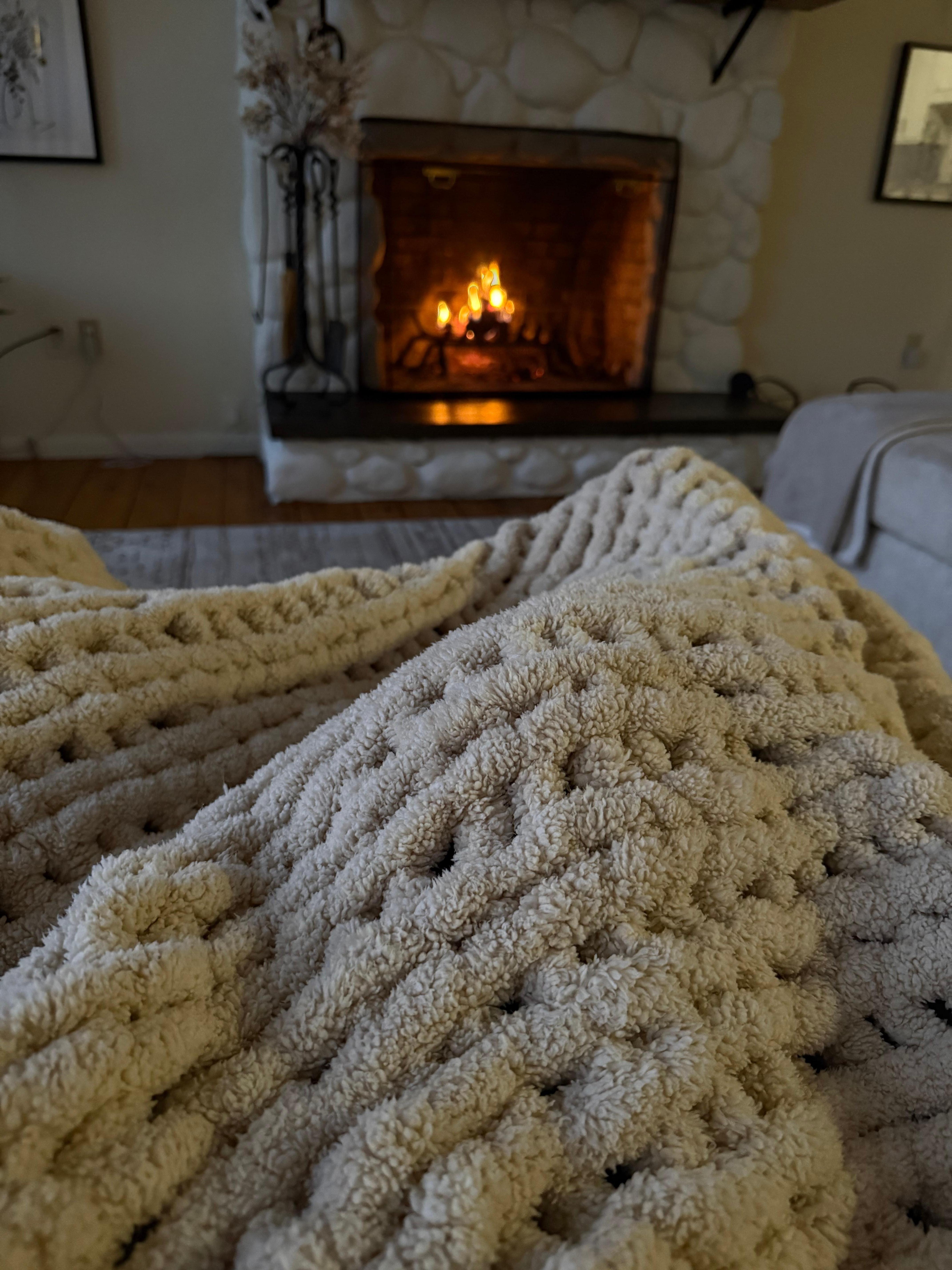 Gorgeous cozy fireplace