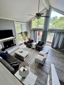 View from kitchen/breakfast landing