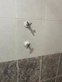 Broken shower water key.