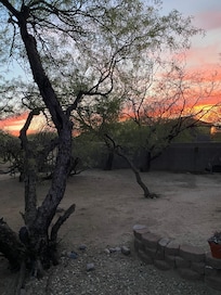 Sunset from the yard