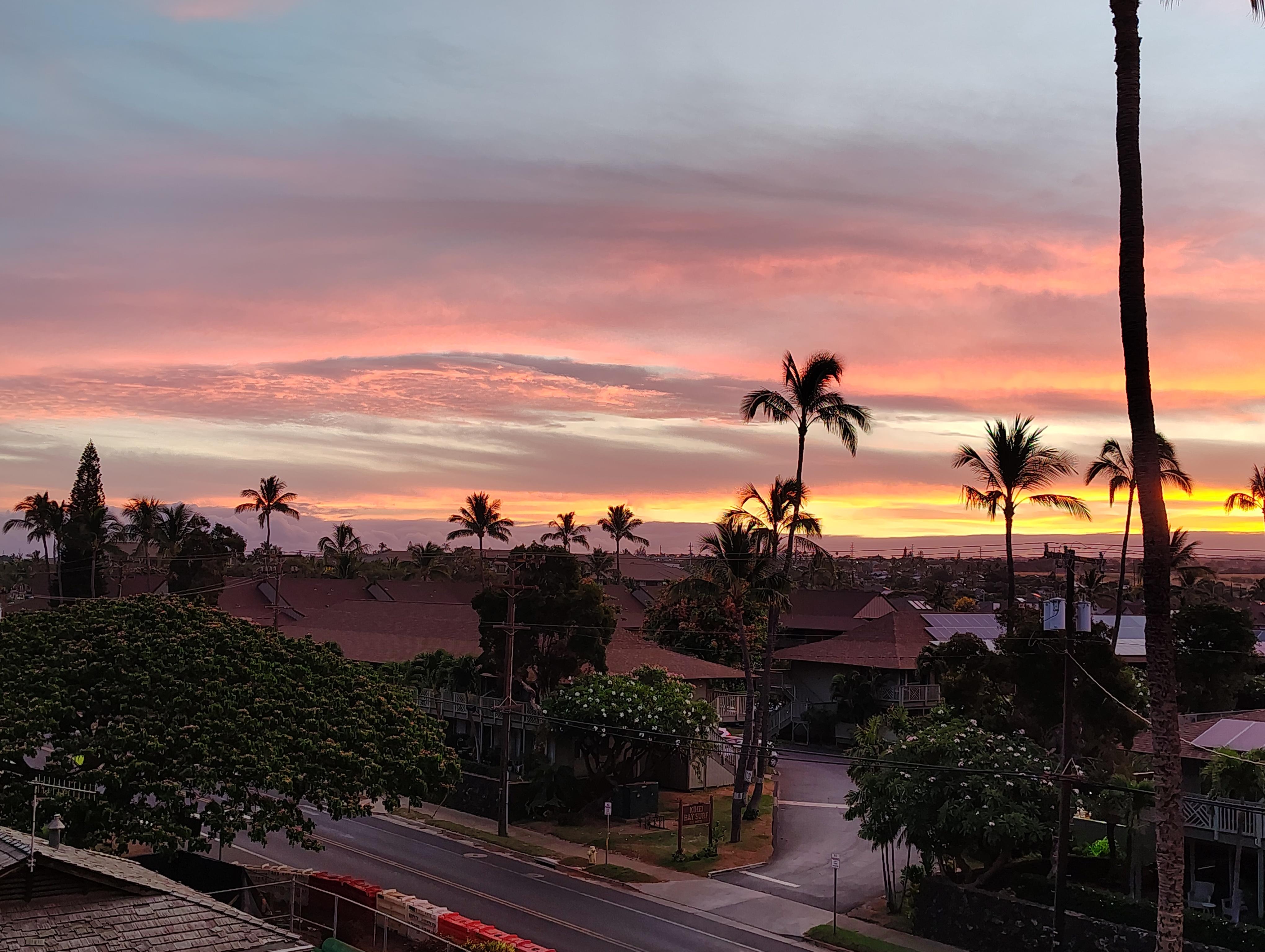 View of sunrise from the room