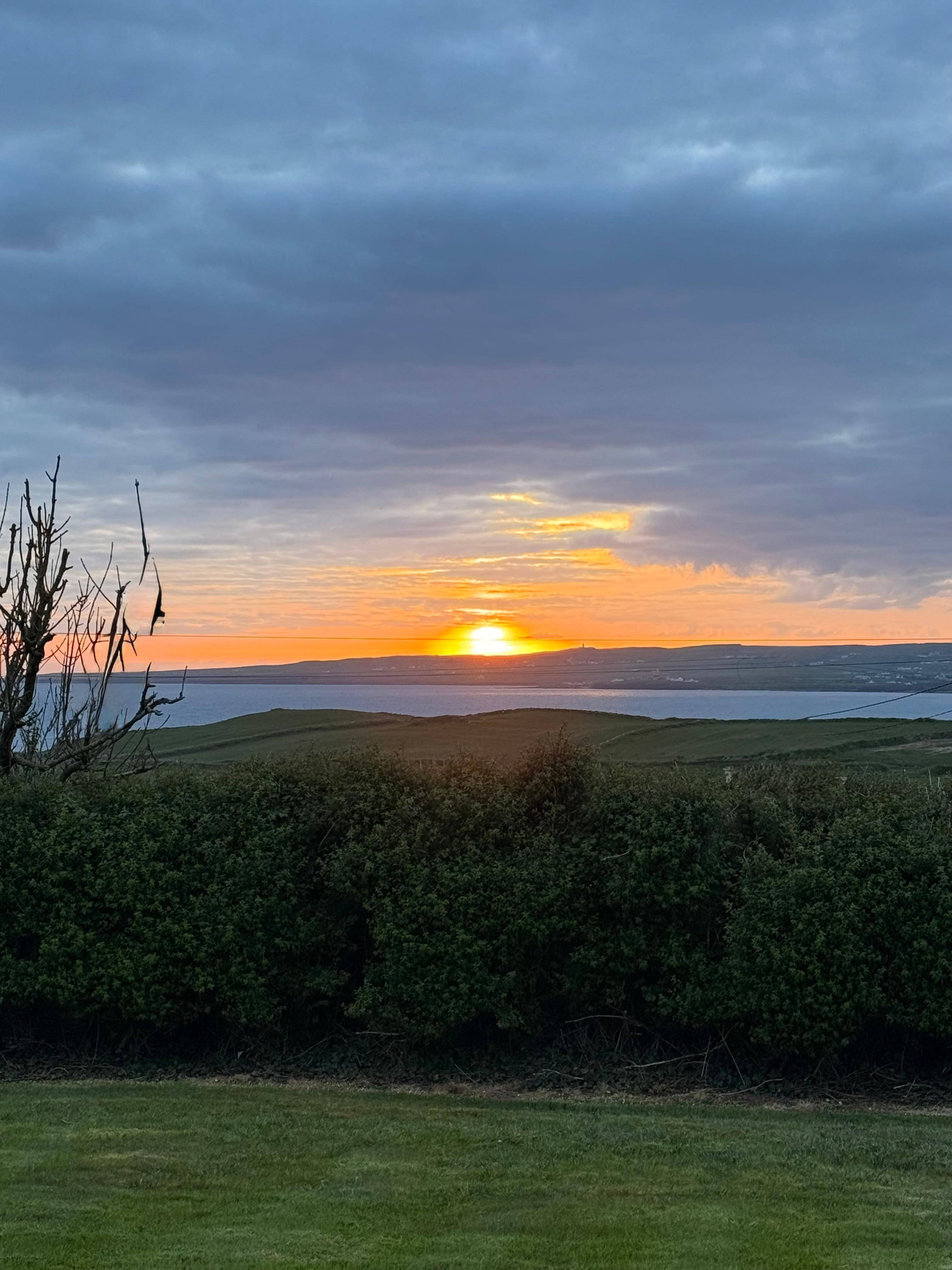 Sunset from the house