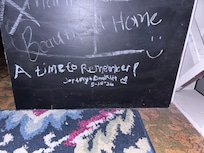 Chalk board to leave your mark
