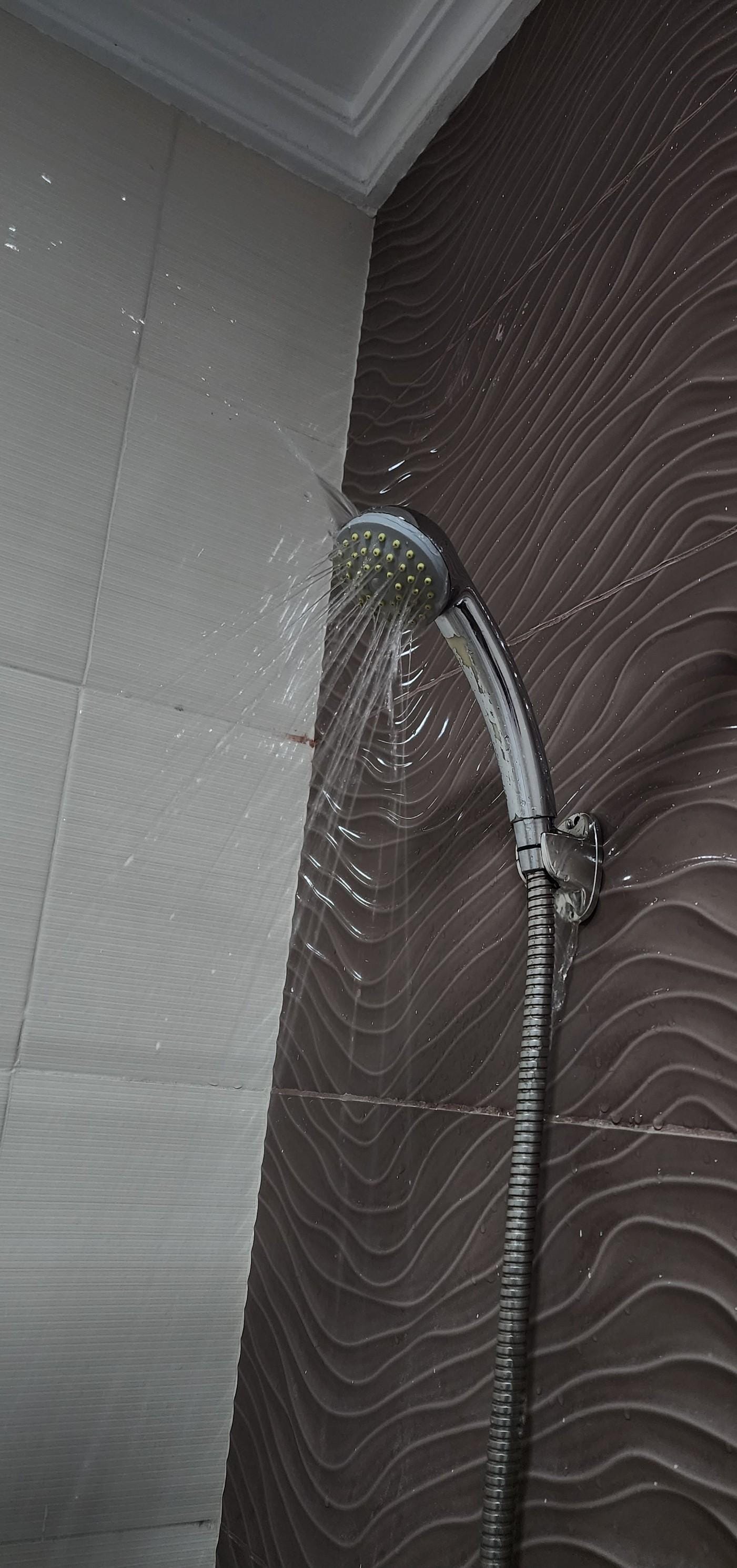 The shower head is leaking 