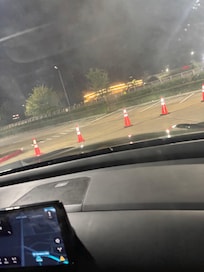 They block the parking lot off at night.. it was really weird.