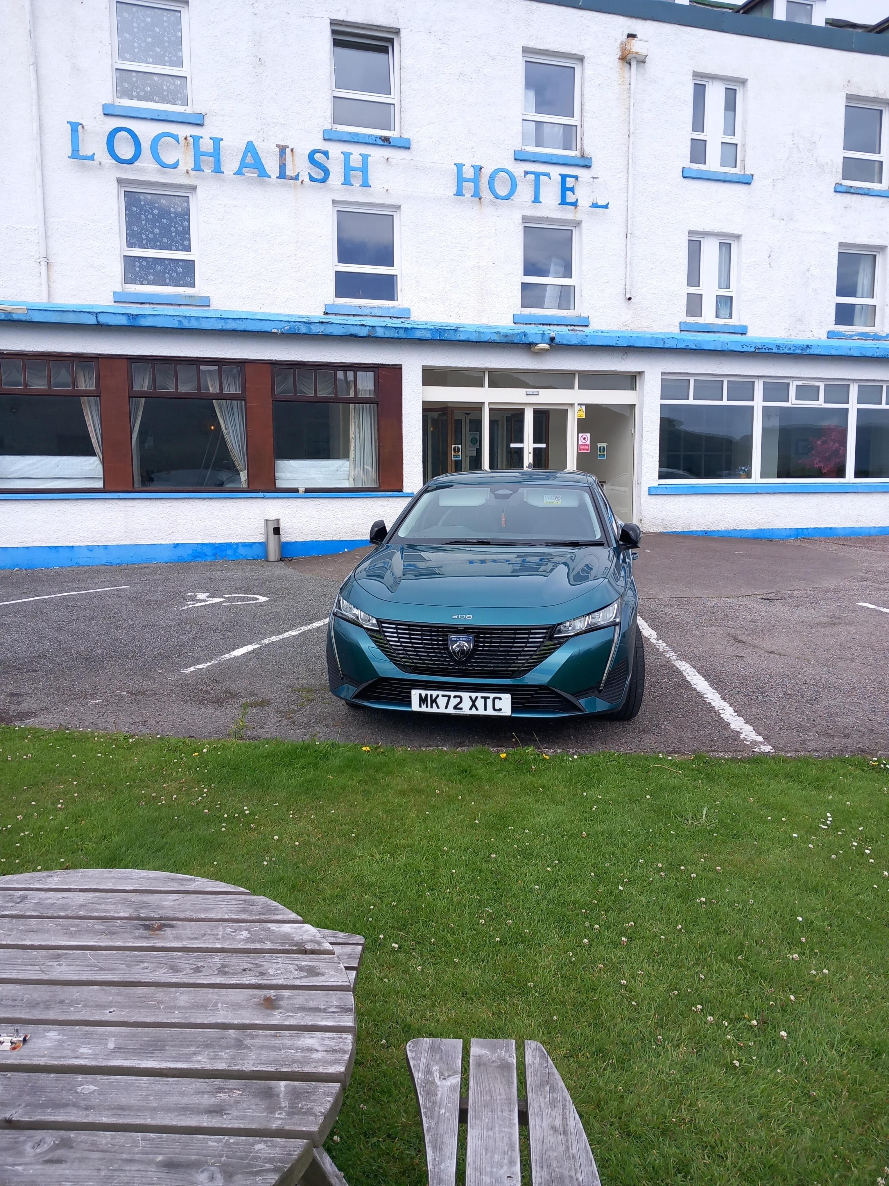 The front of the hotel