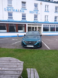 The front of the hotel