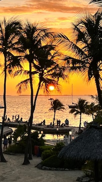 View from our room before headed to the shoreline.