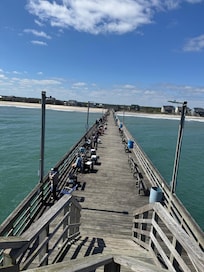 Fishing peer was walking distance!